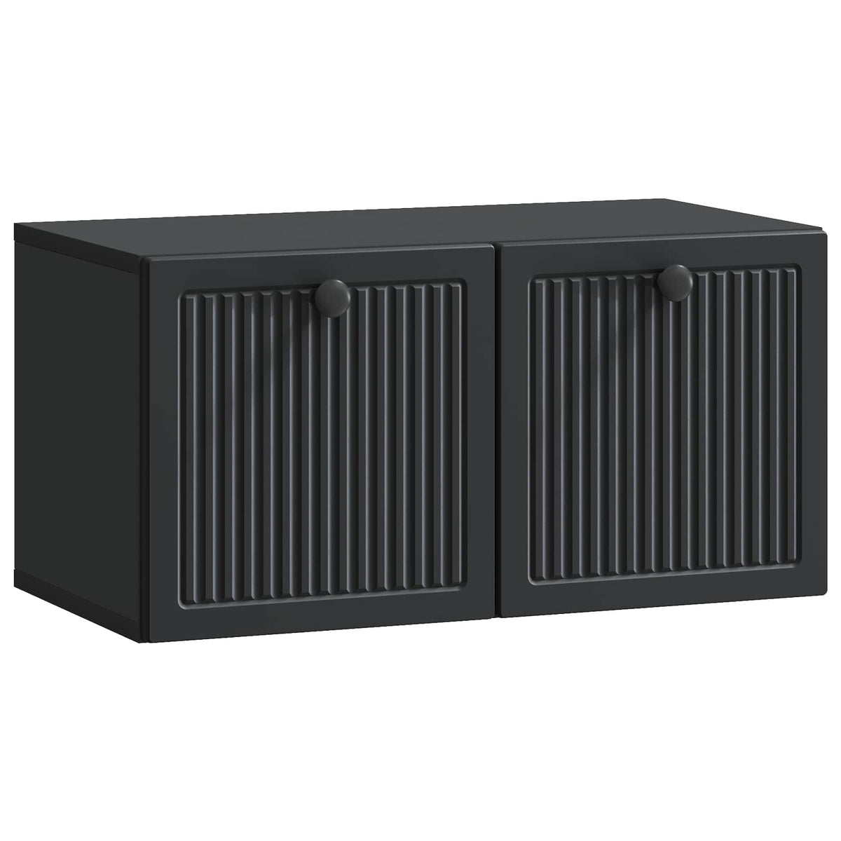Væghængt TV-skab Sort 59,5 x 31 x 30 cm Konstrueret træ