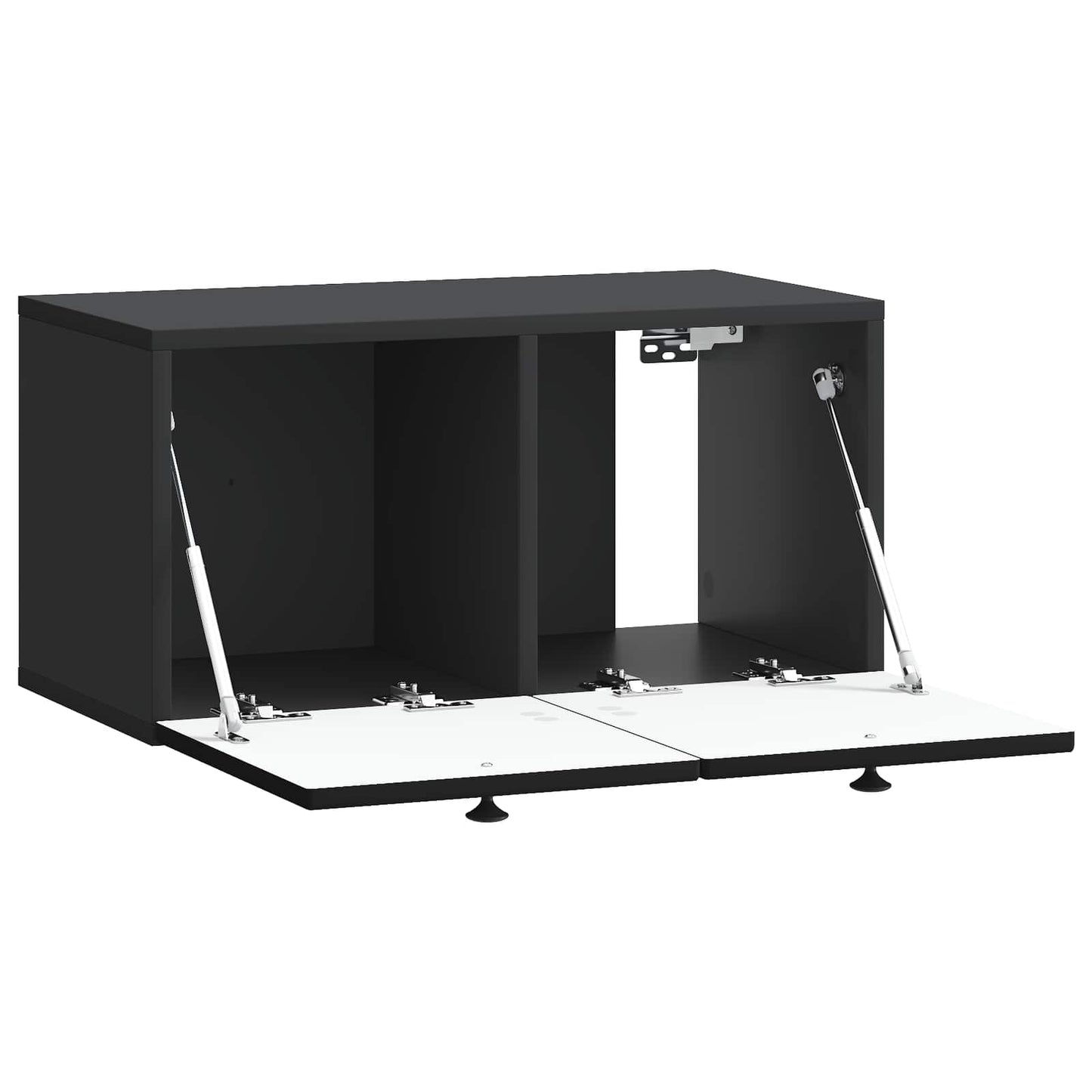 Væghængt TV-skab Sort 59,5 x 31 x 30 cm Konstrueret træ
