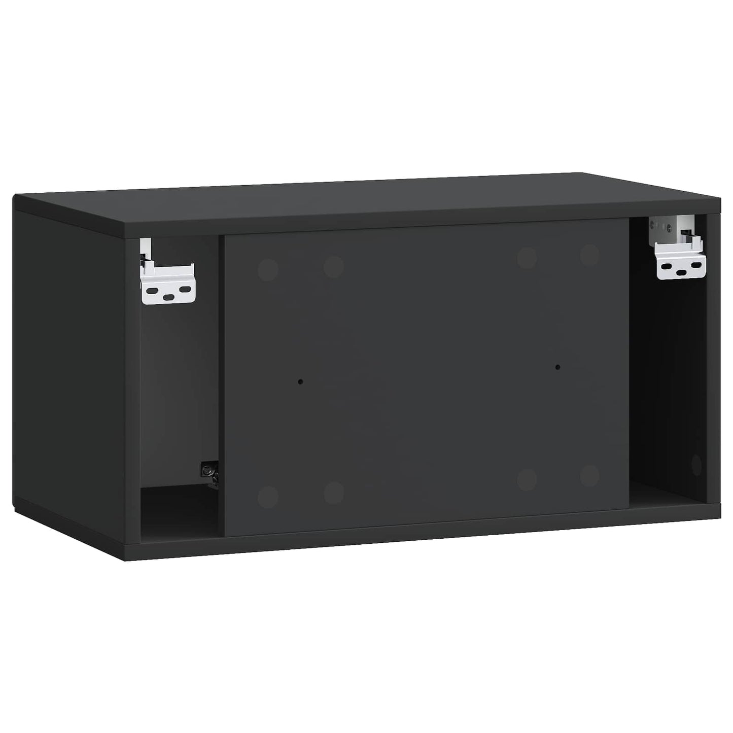 Væghængt TV-skab Sort 59,5 x 31 x 30 cm Konstrueret træ