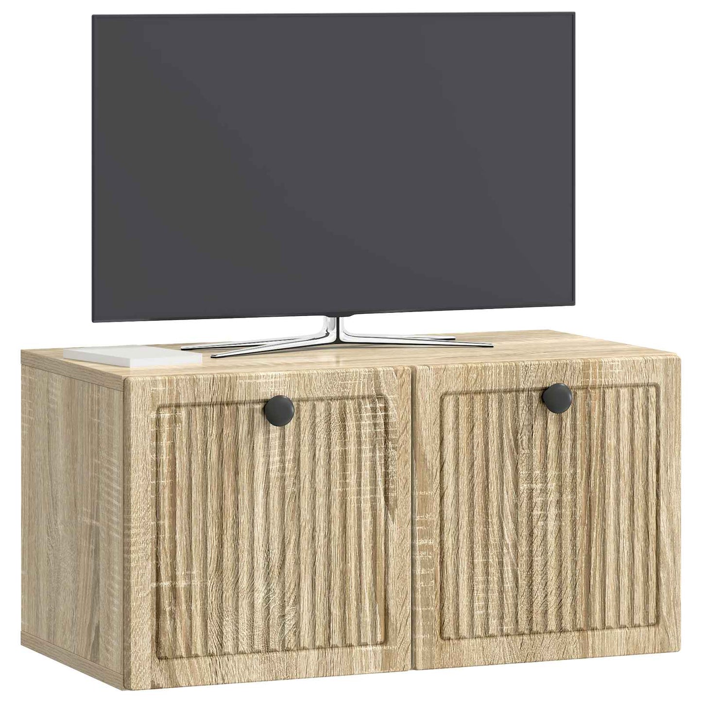 Væghængt TV-skab Sonoma-eg 59,5 x 31 x 30 cm Konstrueret træ