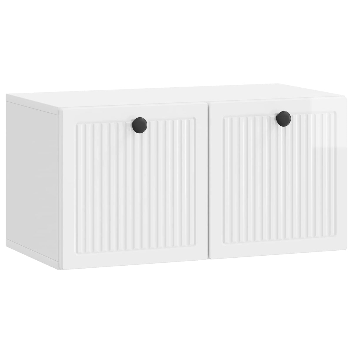 Væghængt TV-skab Vægmonteret Hvid højglans 59,5 x 31 x 30 cm