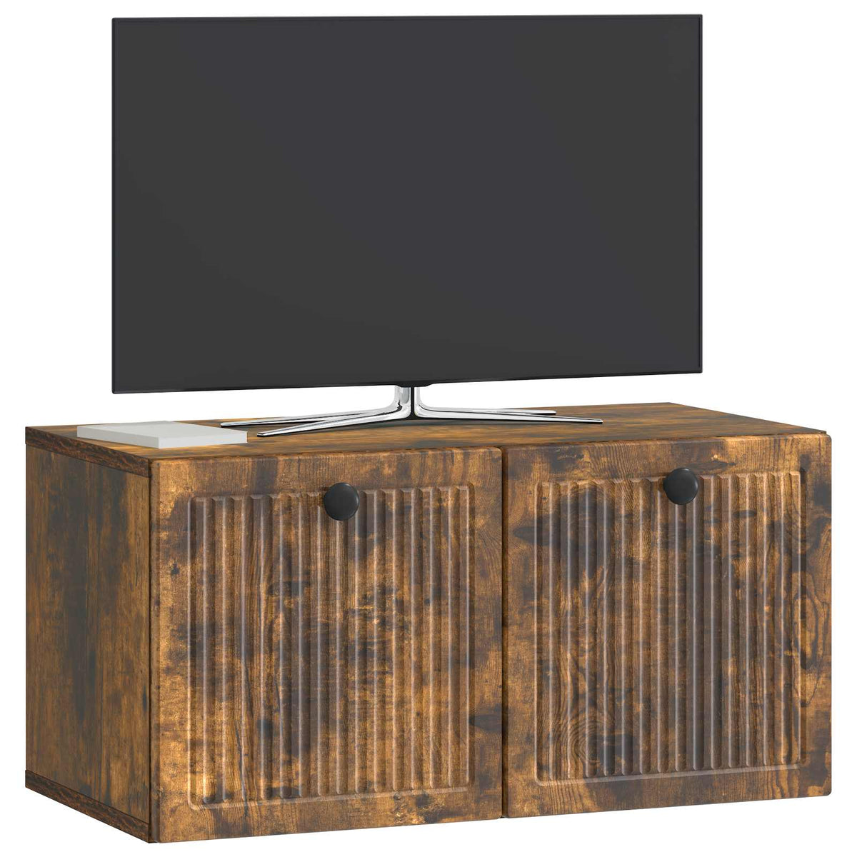 Væghængt TV-skab Røget eg 59,5 x 31 x 30 cm Konstrueret træ