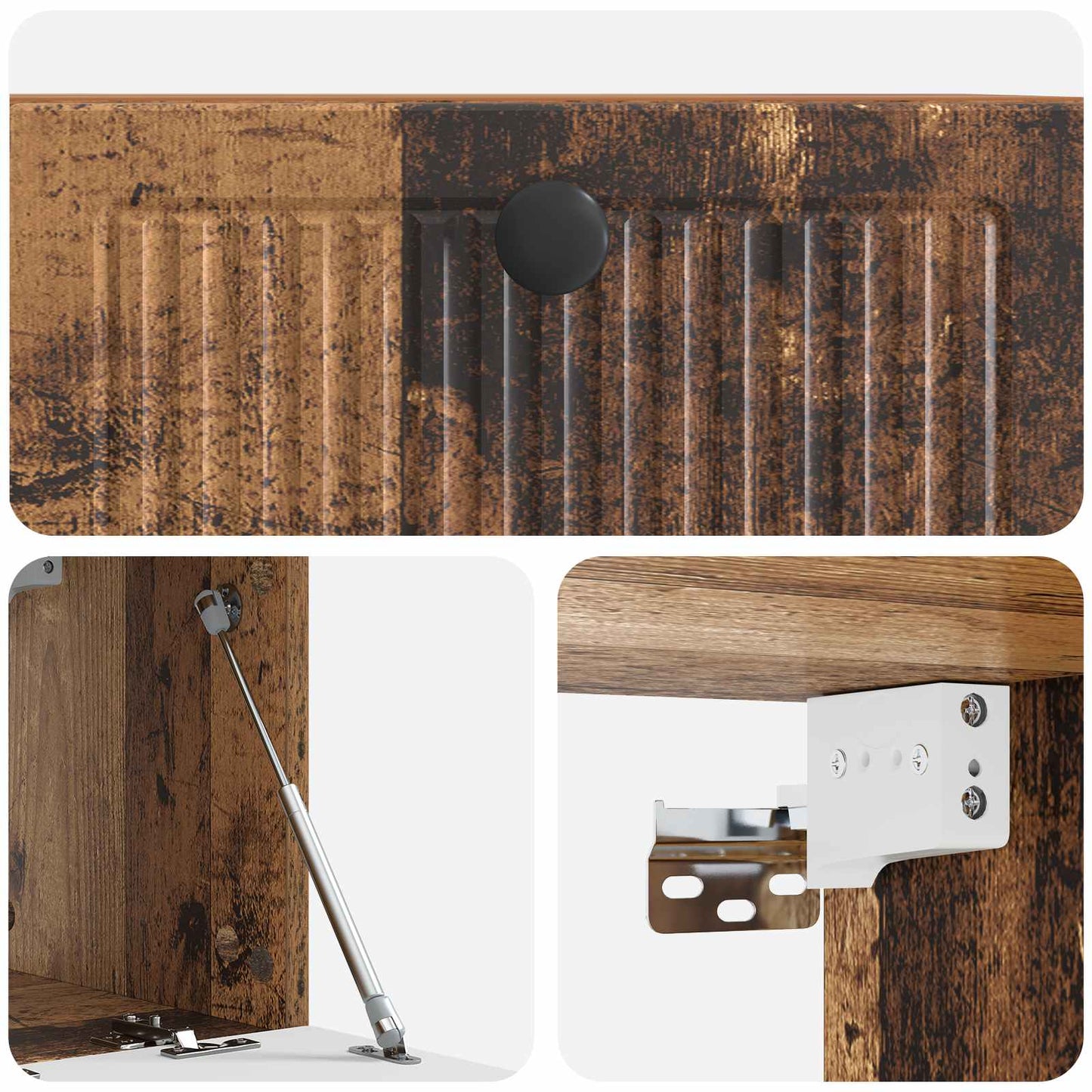 Væghængt TV-skab Gammelt træ 59,5 x 31 x 30 cm Konstrueret træ