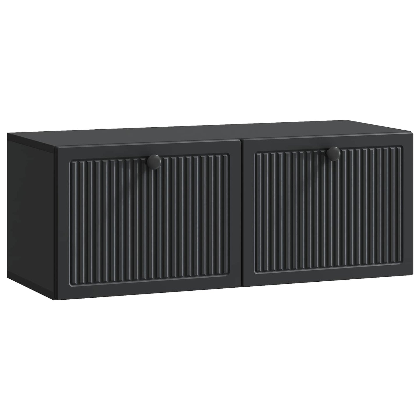 Væghængt TV-skab Sort 78,5 x 31 x 30 cm Konstrueret træ
