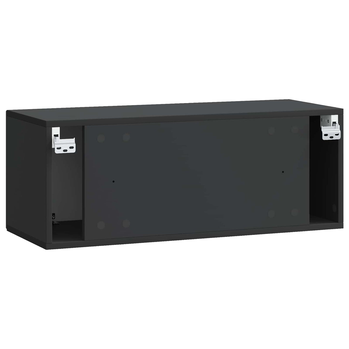 Væghængt TV-skab Sort 78,5 x 31 x 30 cm Konstrueret træ
