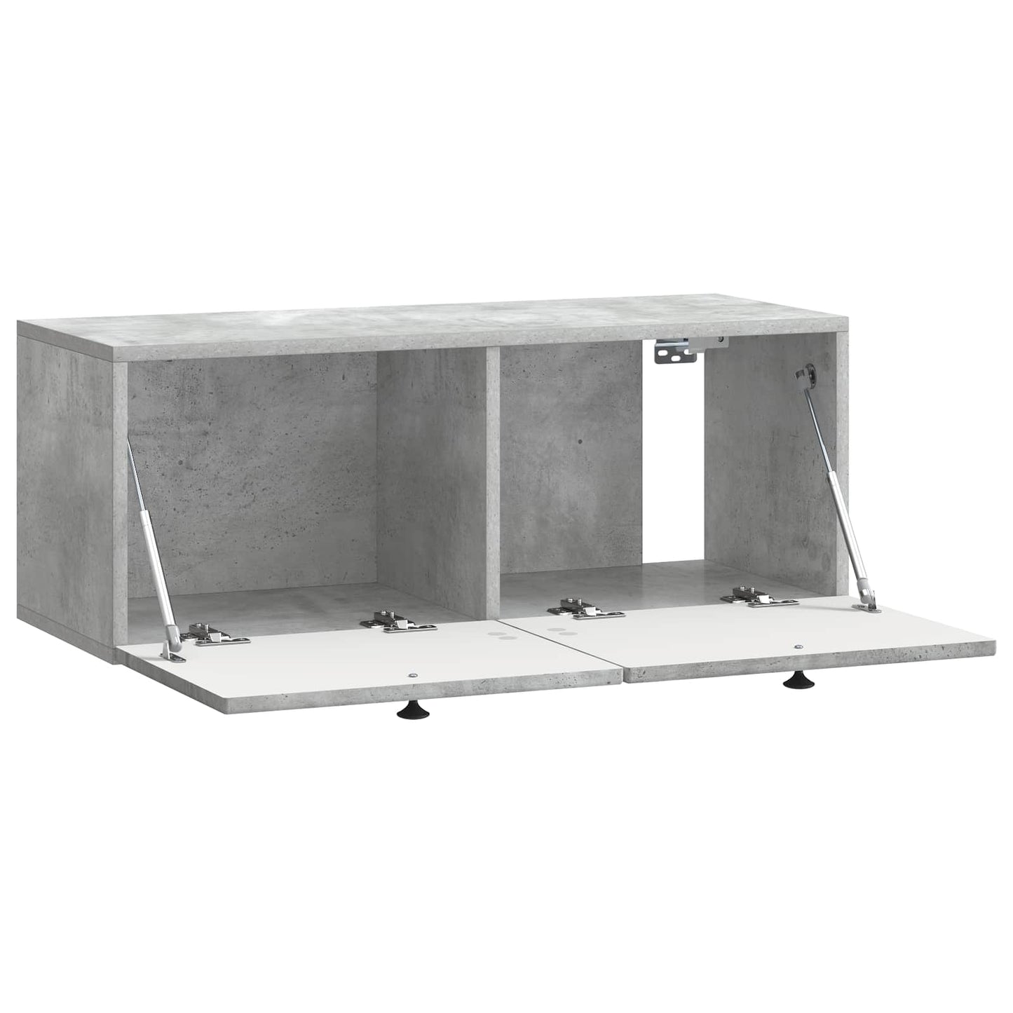 Væghængt TV-skab Betongrå 78,5 x 31 x 30 cm Konstrueret træ