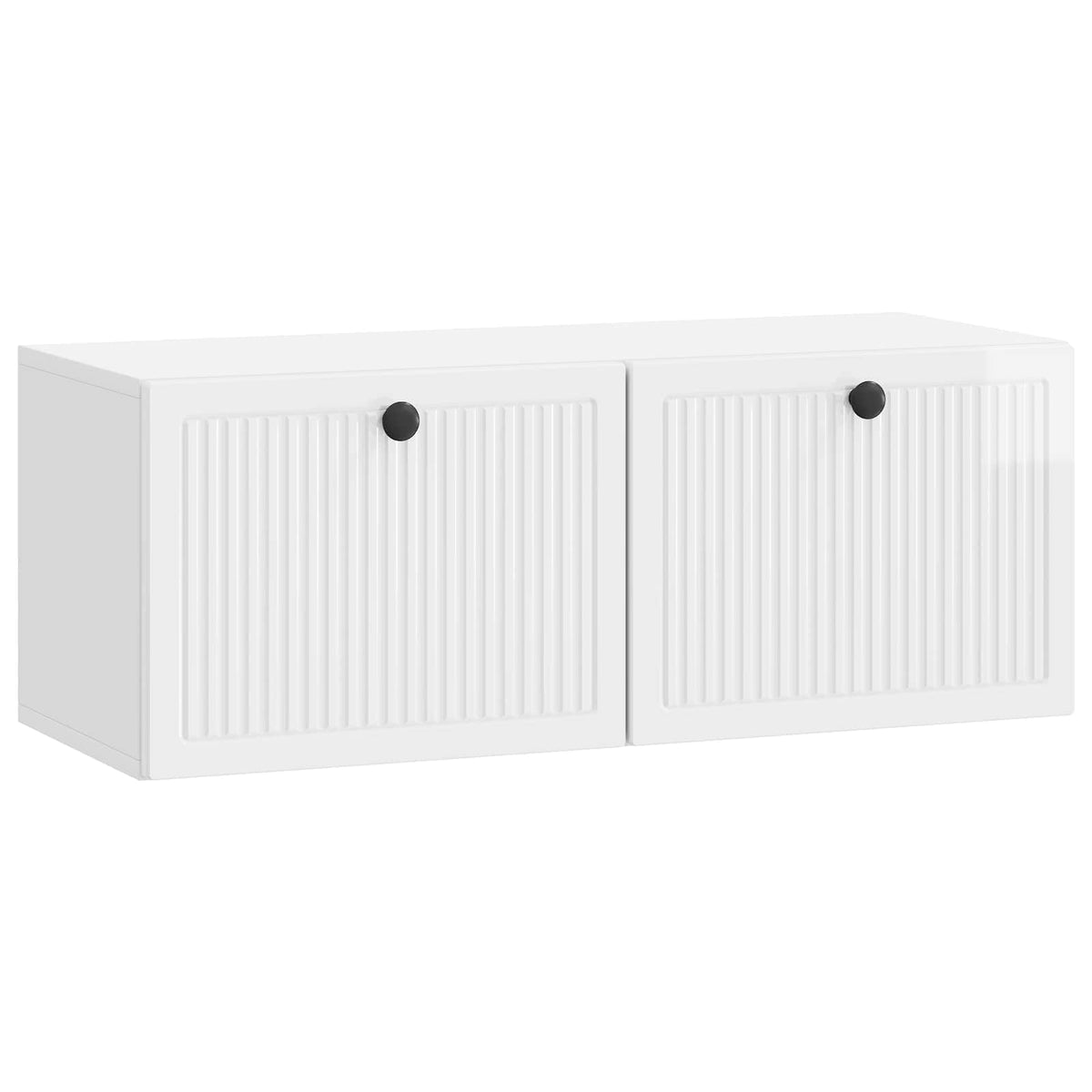 Væghængt TV-skab Vægmonteret Hvid højglans 78,5 x 31 x 30 cm