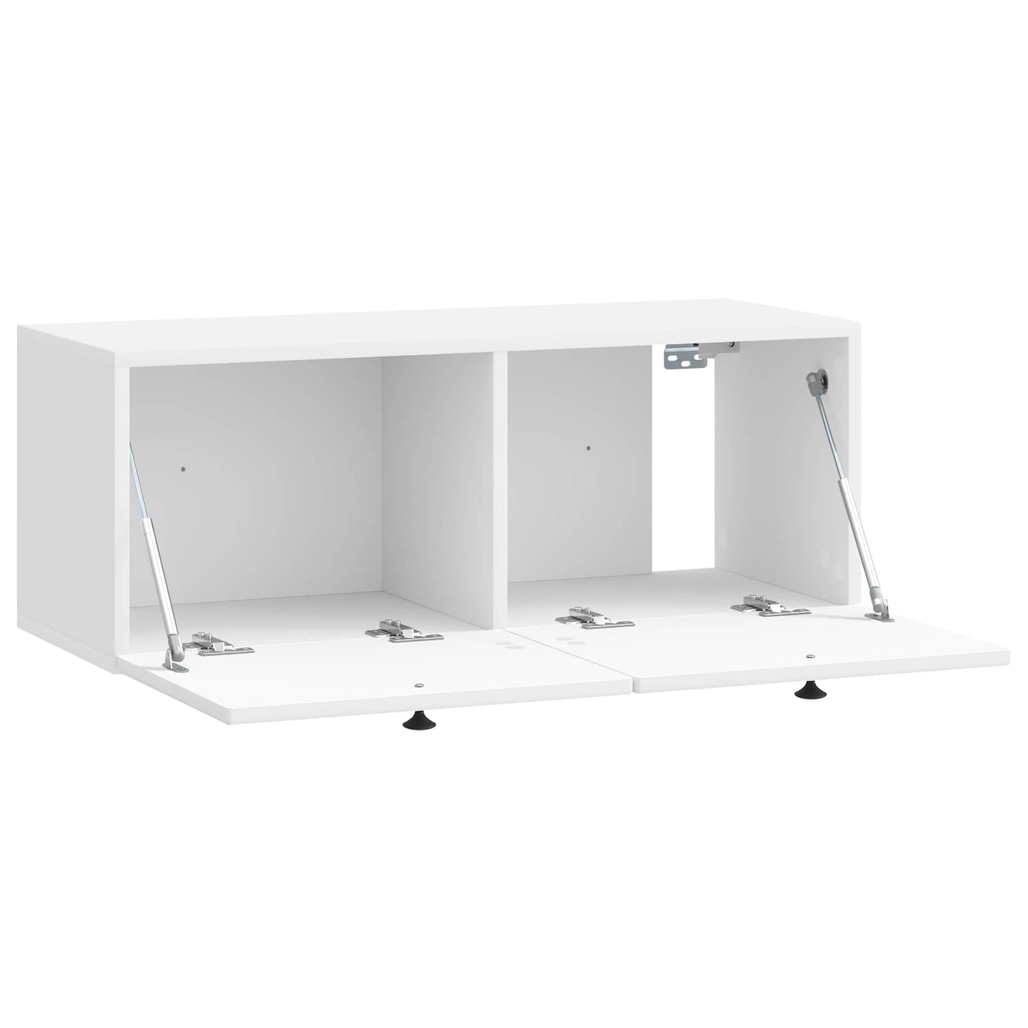 Væghængt TV-skab Vægmonteret Hvid højglans 78,5 x 31 x 30 cm