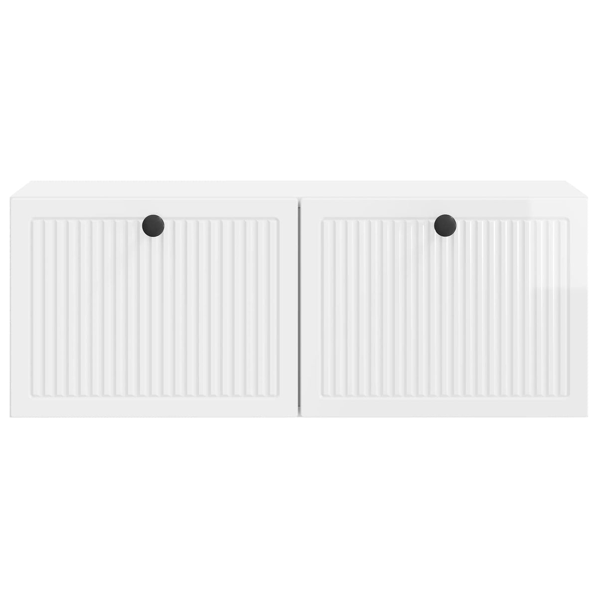 Væghængt TV-skab Vægmonteret Hvid højglans 78,5 x 31 x 30 cm