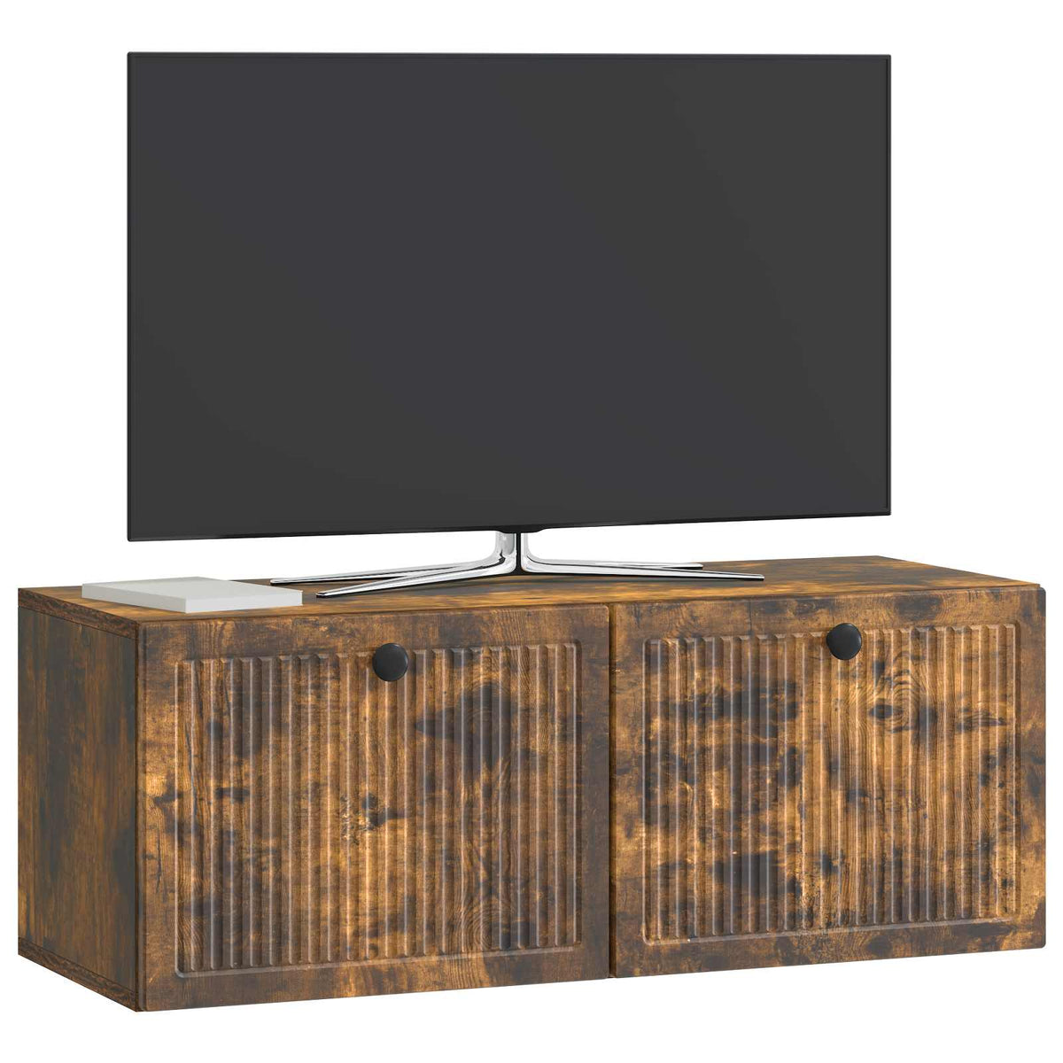 Væghængt TV-skab Røget eg 78,5 x 31 x 30 cm Konstrueret træ