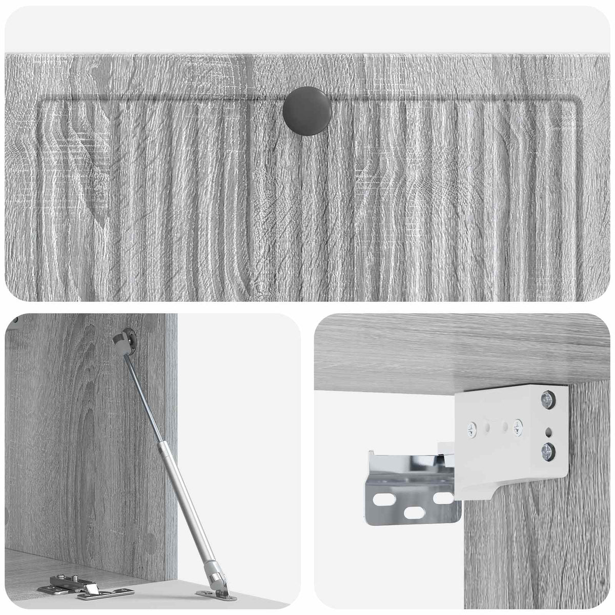 Væghængt TV-skab Vægmonteret Grå sonoma-eg 78,5 x 31 x 30 cm