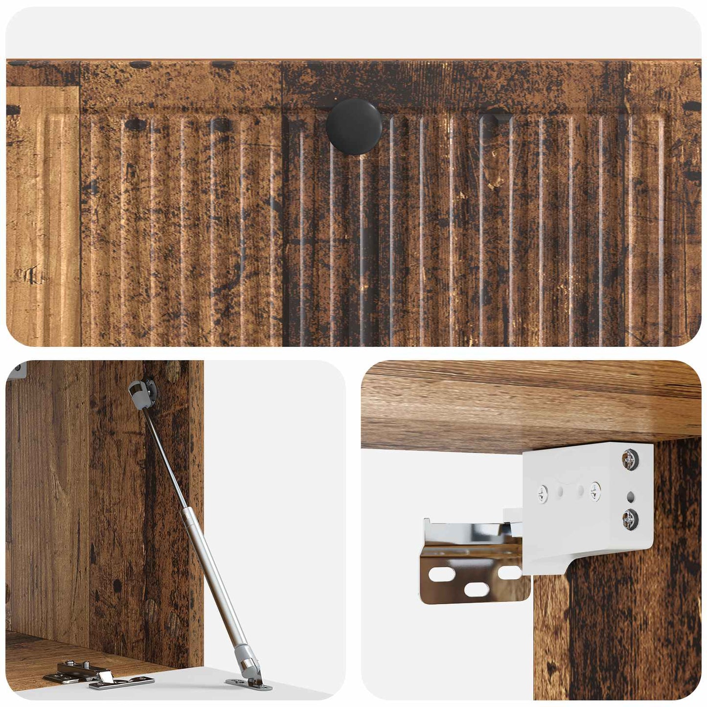 Væghængt TV-skab Gammelt træ 78,5 x 31 x 30 cm Konstrueret træ