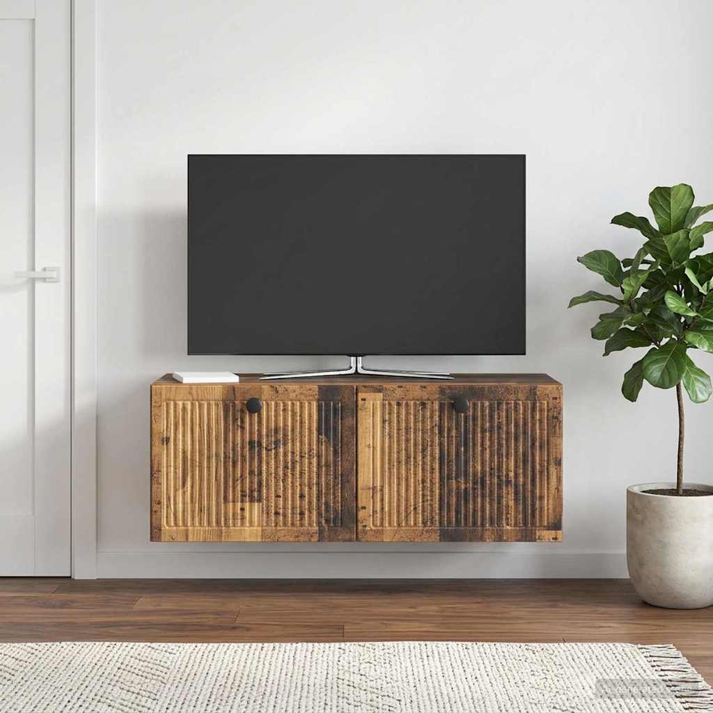 Væghængt TV-skab Gammelt træ 78,5 x 31 x 30 cm Konstrueret træ