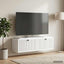 Væghængt TV-skab Hvid 98 x 31 x 30 cm Konstrueret træ