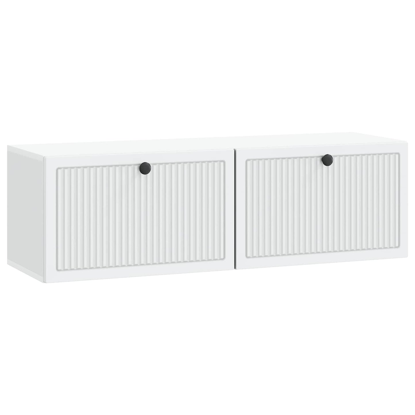 Væghængt TV-skab Hvid 98 x 31 x 30 cm Konstrueret træ