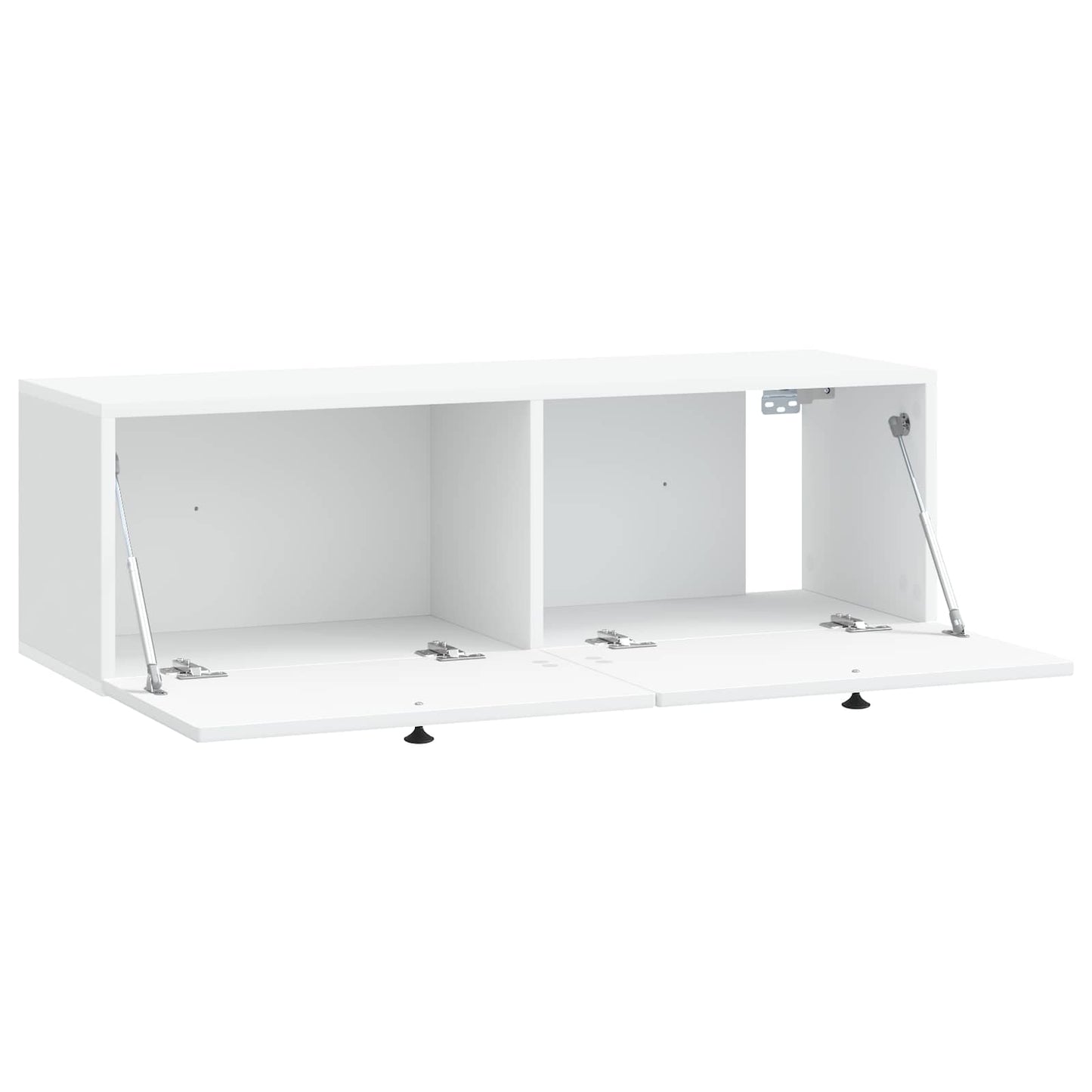 Væghængt TV-skab Hvid 98 x 31 x 30 cm Konstrueret træ