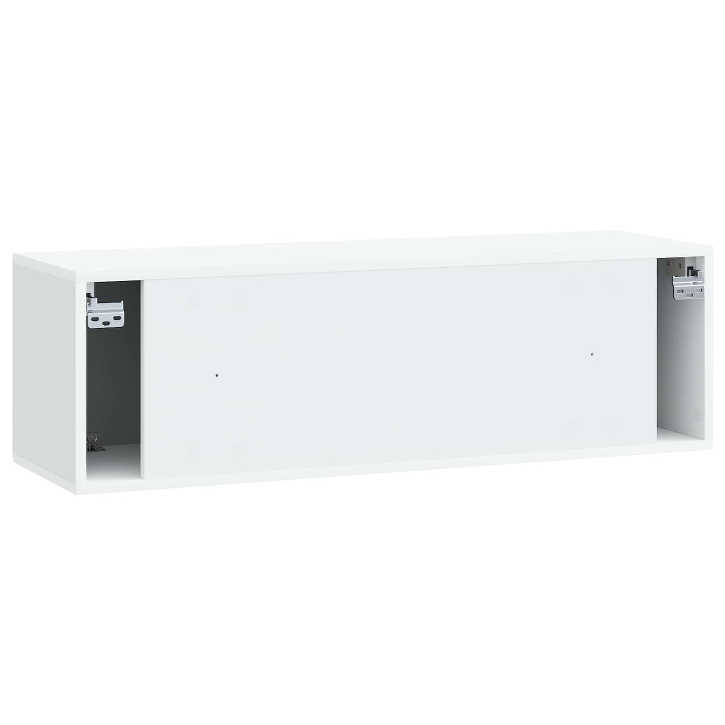 Væghængt TV-skab Hvid 98 x 31 x 30 cm Konstrueret træ