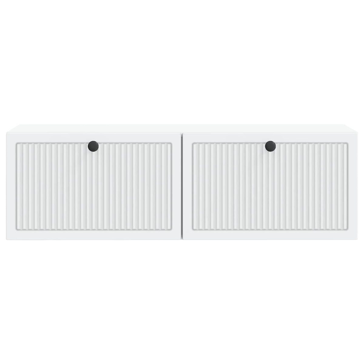 Væghængt TV-skab Hvid 98 x 31 x 30 cm Konstrueret træ