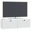Væghængt TV-skab Hvid 98 x 31 x 30 cm Konstrueret træ