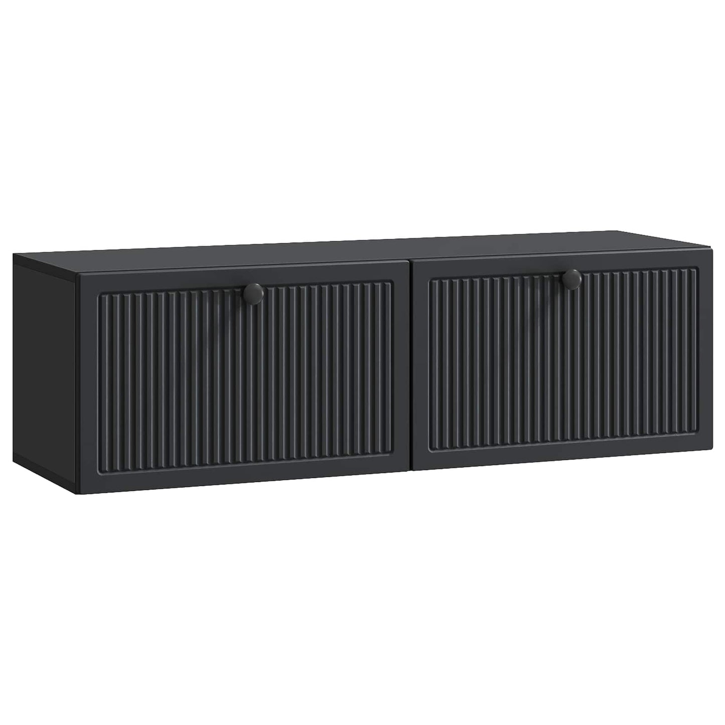 Væghængt TV-skab Sort 98 x 31 x 30 cm Konstrueret træ