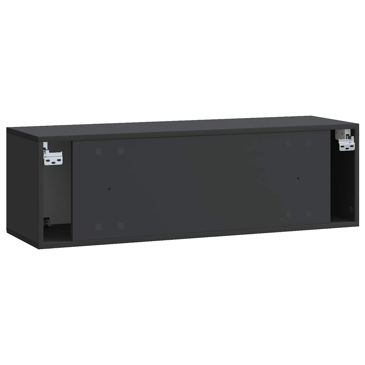 Væghængt TV-skab Sort 98 x 31 x 30 cm Konstrueret træ