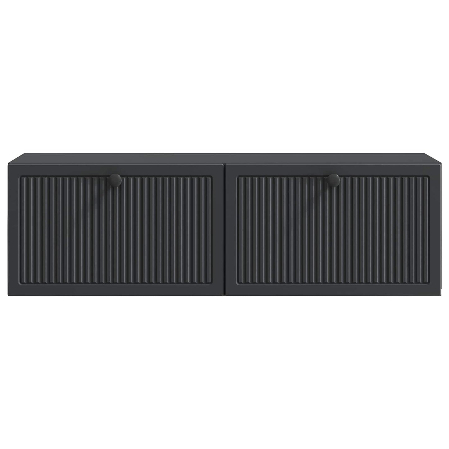 Væghængt TV-skab Sort 98 x 31 x 30 cm Konstrueret træ