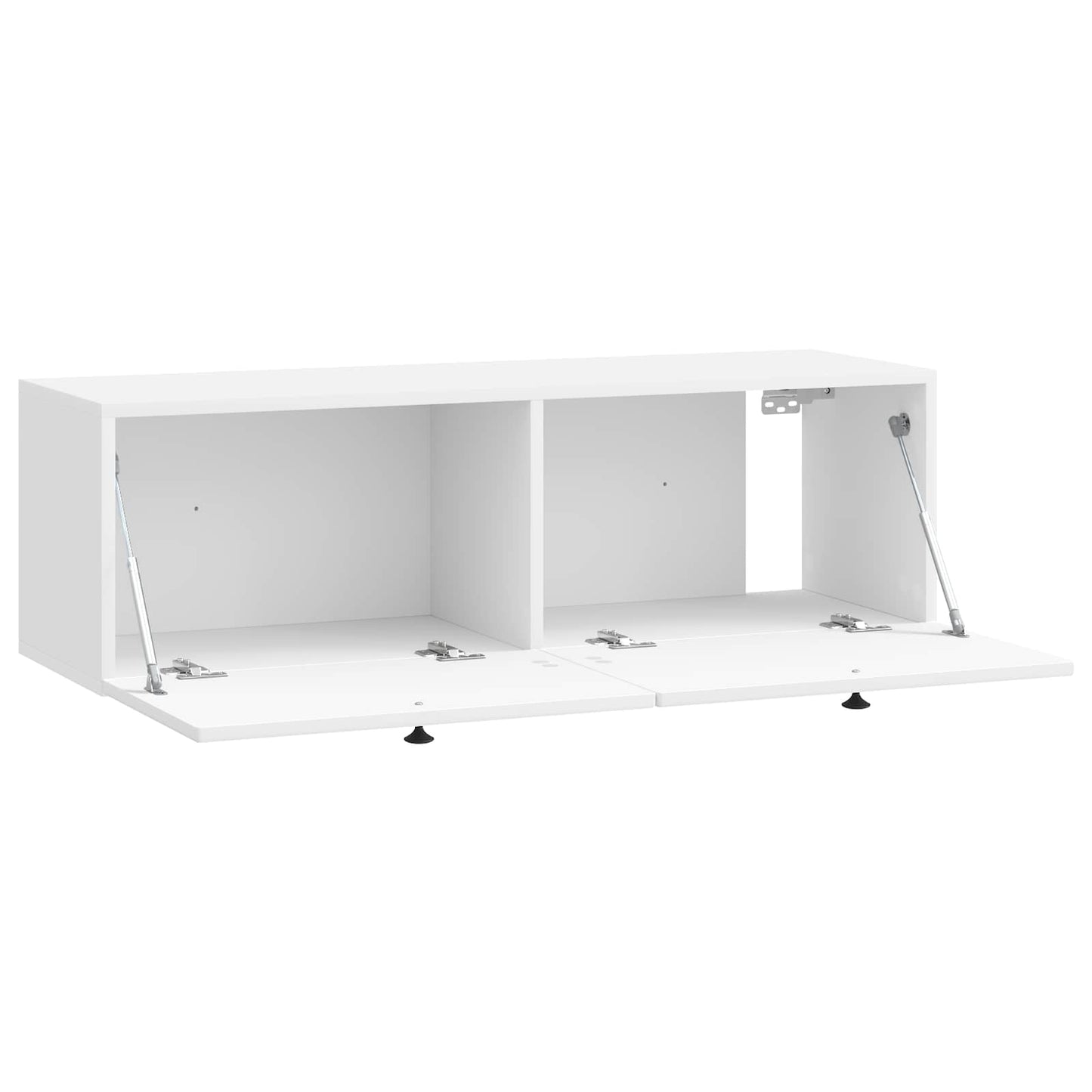 Væghængt TV-skab Hvid højglans 98 x 31 x 30 cm Konstrueret træ