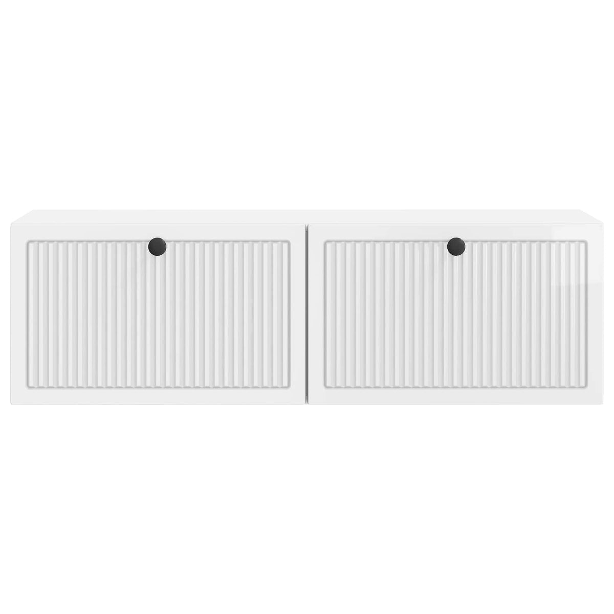Væghængt TV-skab Hvid højglans 98 x 31 x 30 cm Konstrueret træ