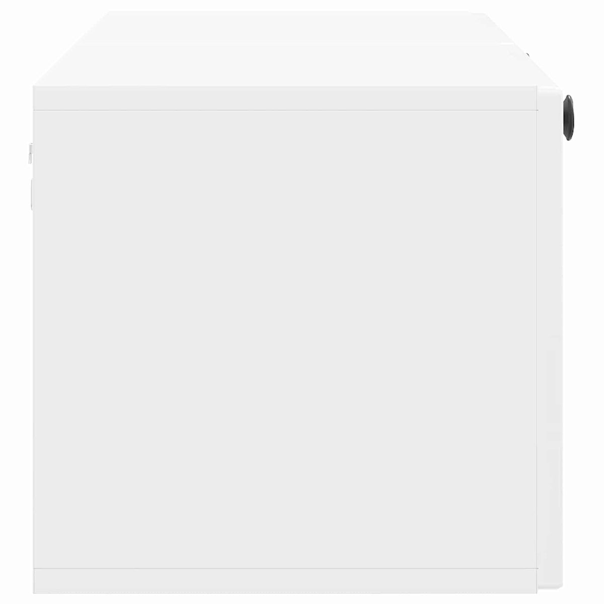 Væghængt TV-skab Hvid højglans 98 x 31 x 30 cm Konstrueret træ