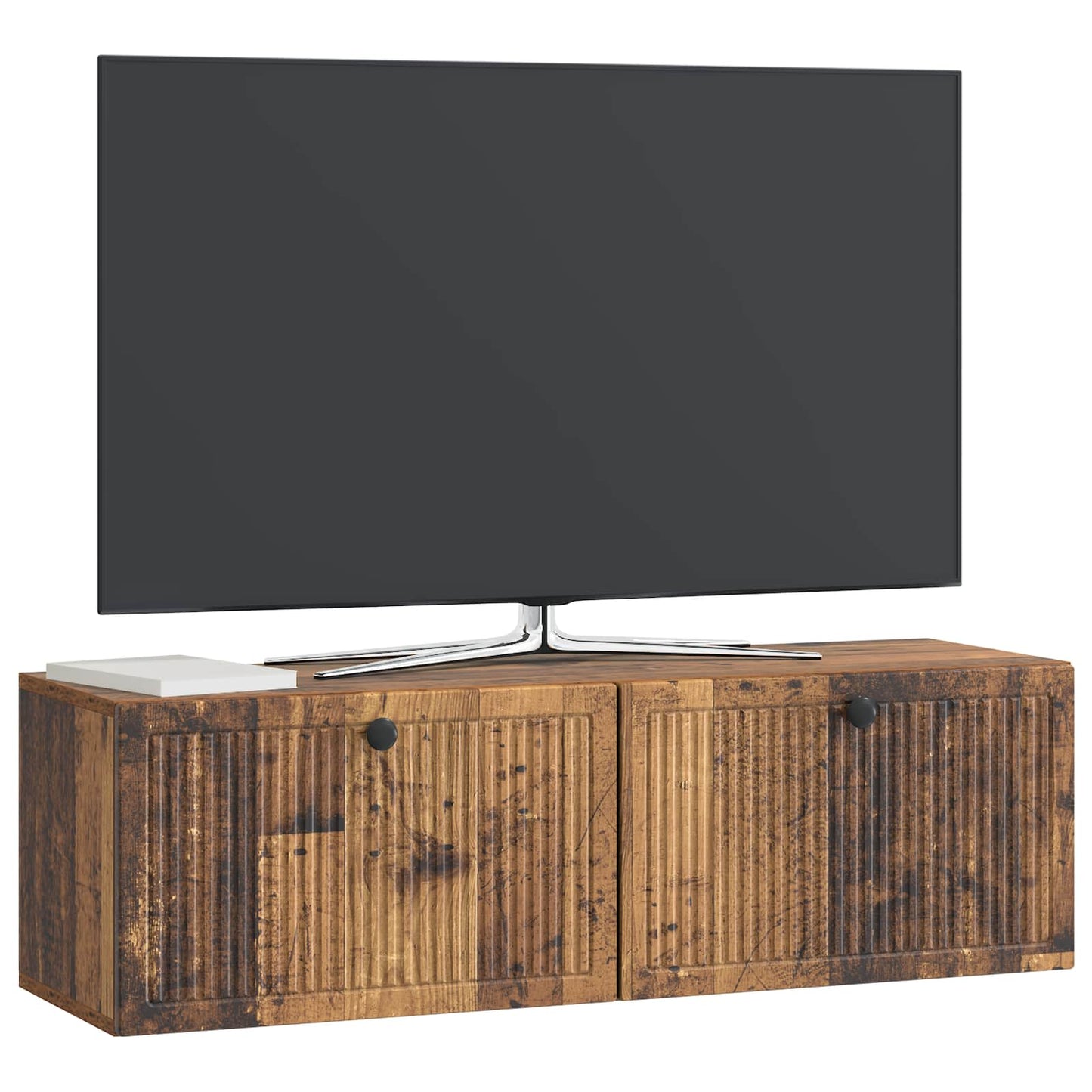 Væghængt TV-skab Gammelt træ 98 x 31 x 30 cm Konstrueret træ