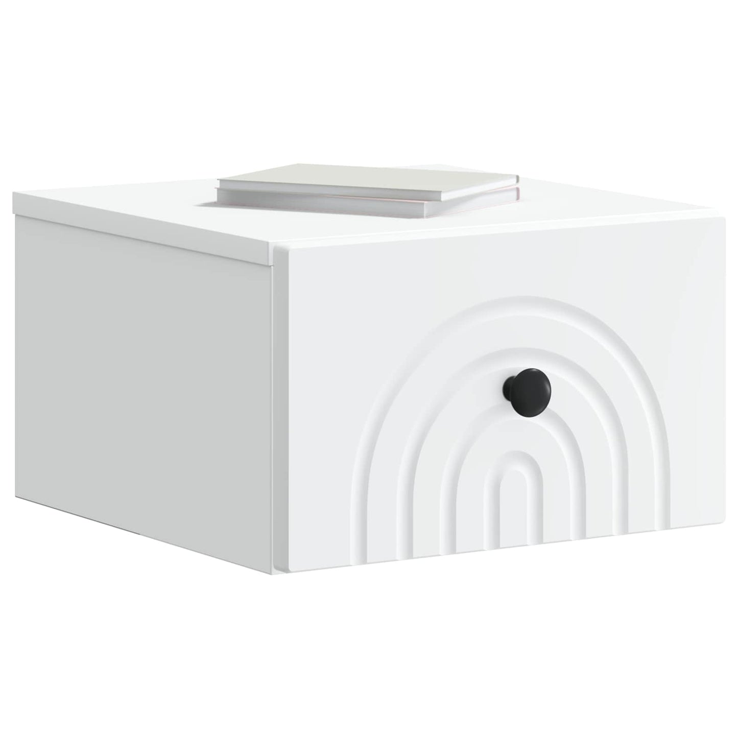 Væghængt Natbord Hvid 33 x 34,5 x 20 cm Konstrueret træ