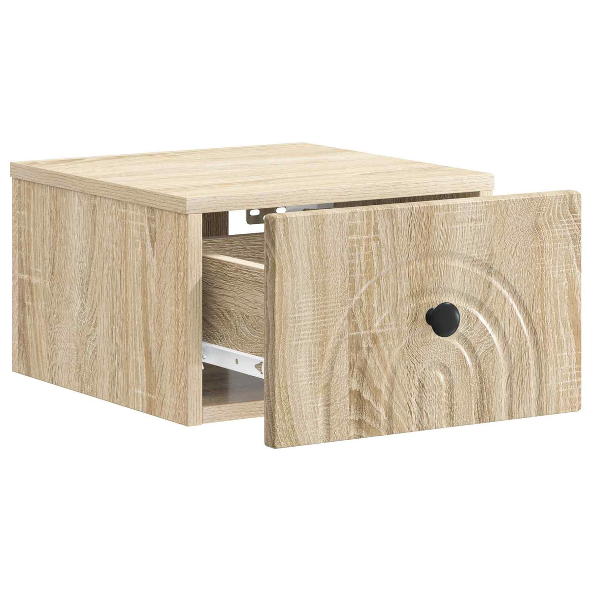 Væghængt Natbord Sonoma-eg 33 x 34,5 x 20 cm Konstrueret træ
