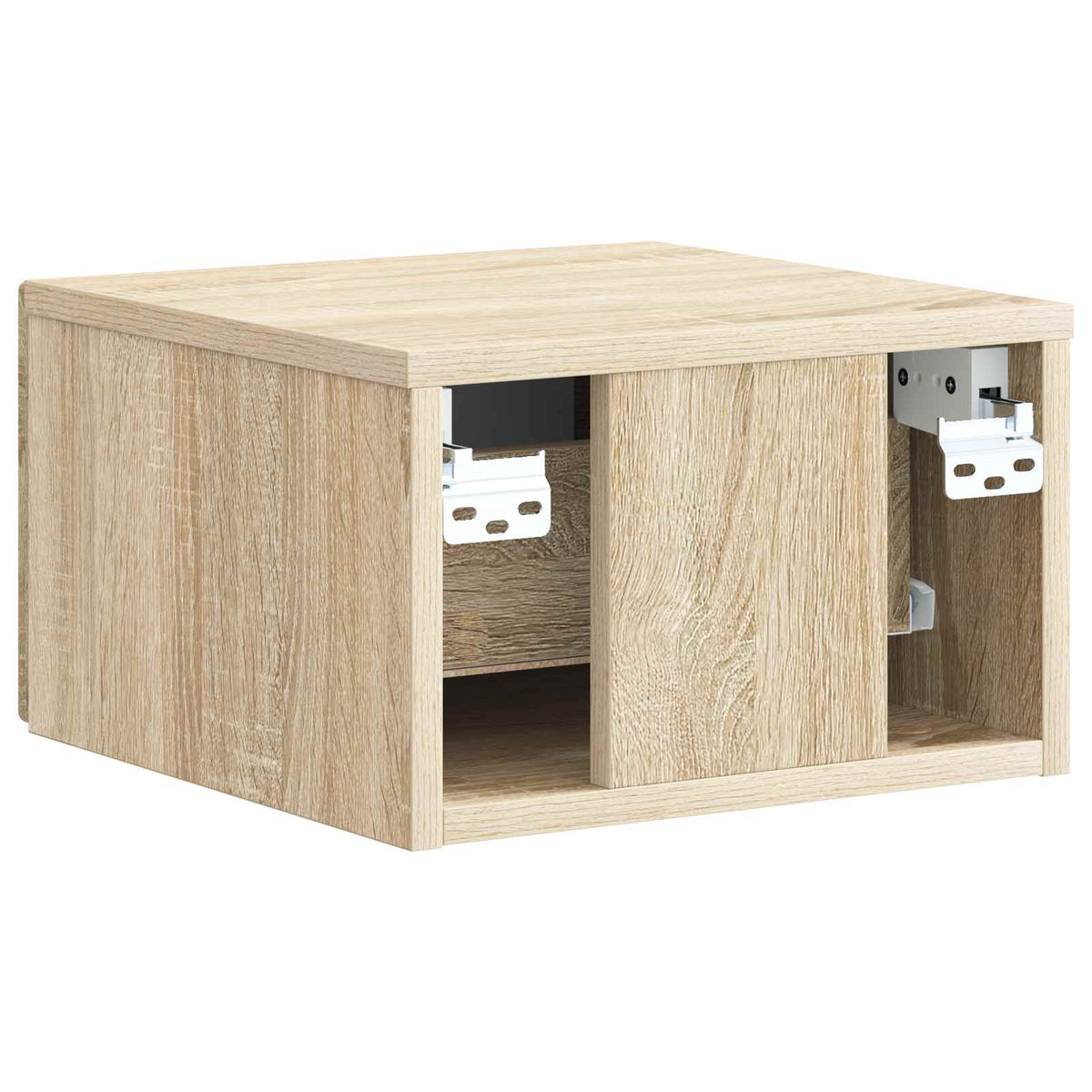 Væghængt Natbord Sonoma-eg 33 x 34,5 x 20 cm Konstrueret træ