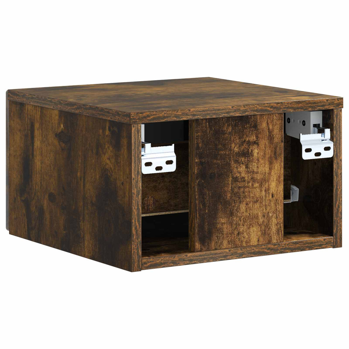 Væghængt Natbord Røget eg 33 x 34,5 x 20 cm Konstrueret træ