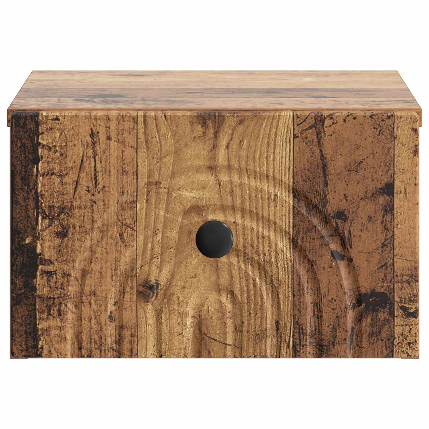 Væghængt Natbord Gammelt træ 33 x 34,5 x 20 cm Konstrueret træ