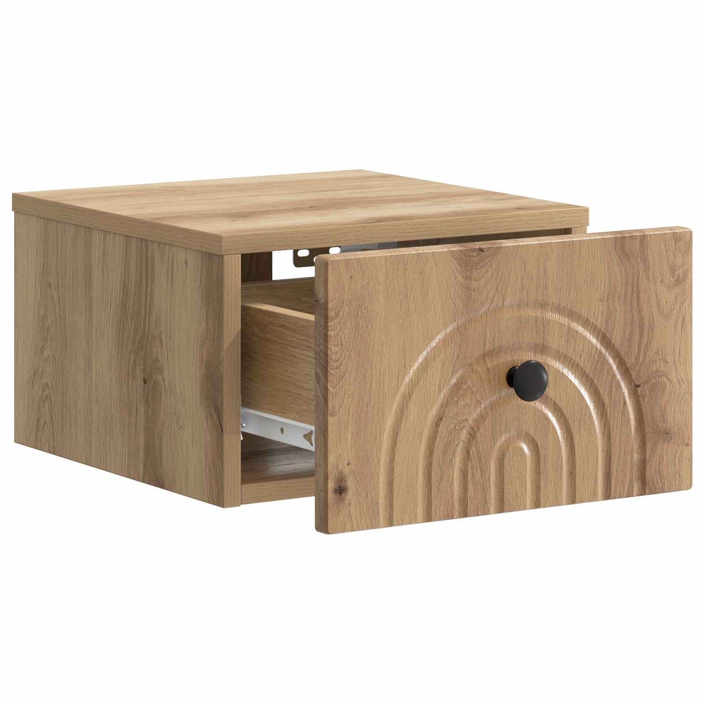 Væghængt Natbord Artisan-eg 33 x 34,5 x 20 cm Konstrueret træ