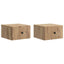 Væghængt Natbord 2 stk. Artisan-eg 33 x 34,5 x 20 cm