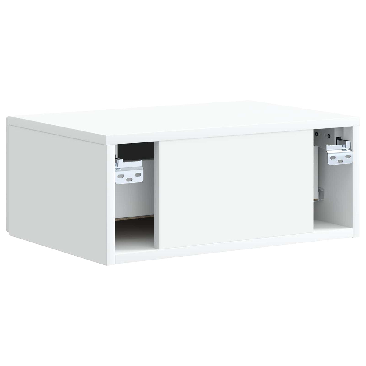 Væghængt Natbord Hvid 49 x 34,5 x 20 cm Konstrueret træ