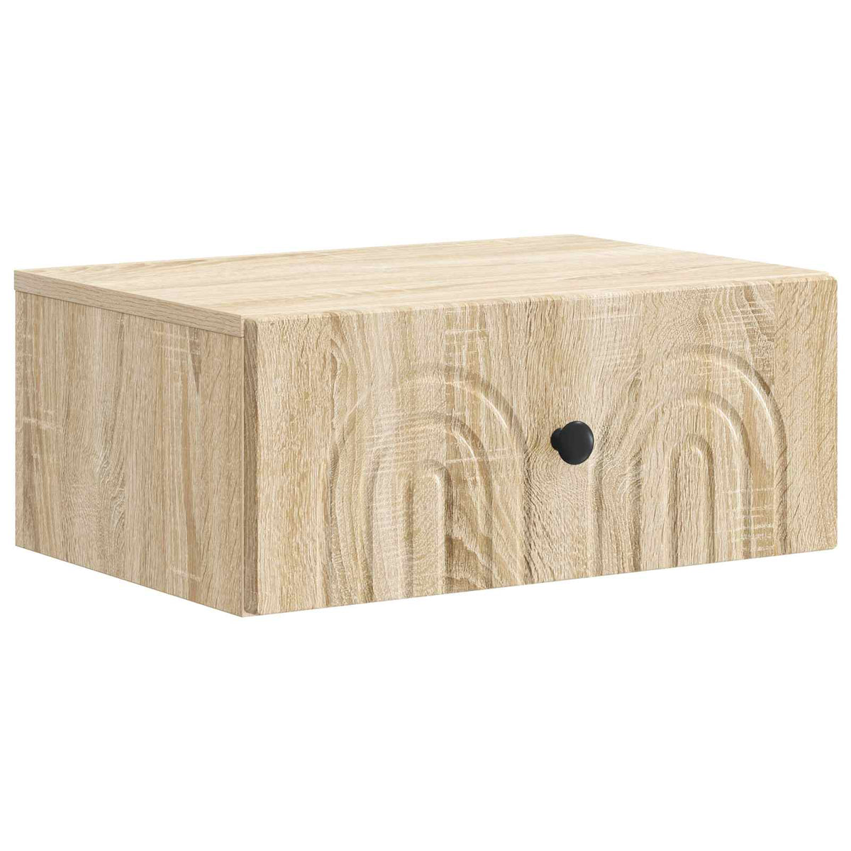 Væghængt Natbord Sonoma-eg 49 x 34,5 x 20 cm Konstrueret træ