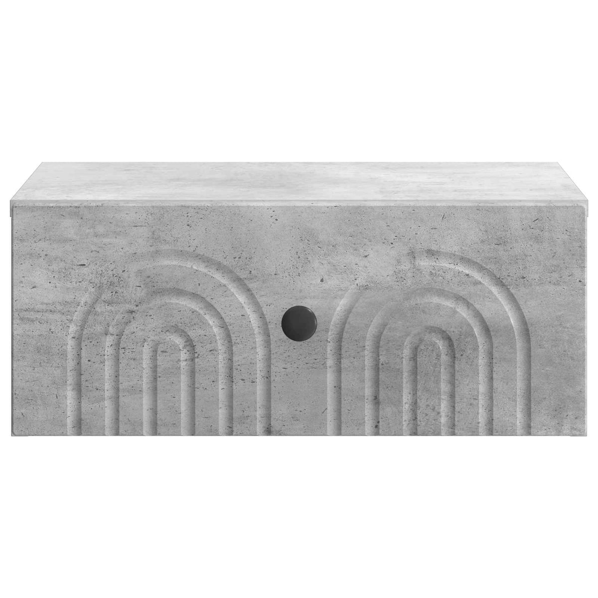 Væghængt Natbord Betongrå 49 x 34,5 x 20 cm Konstrueret træ