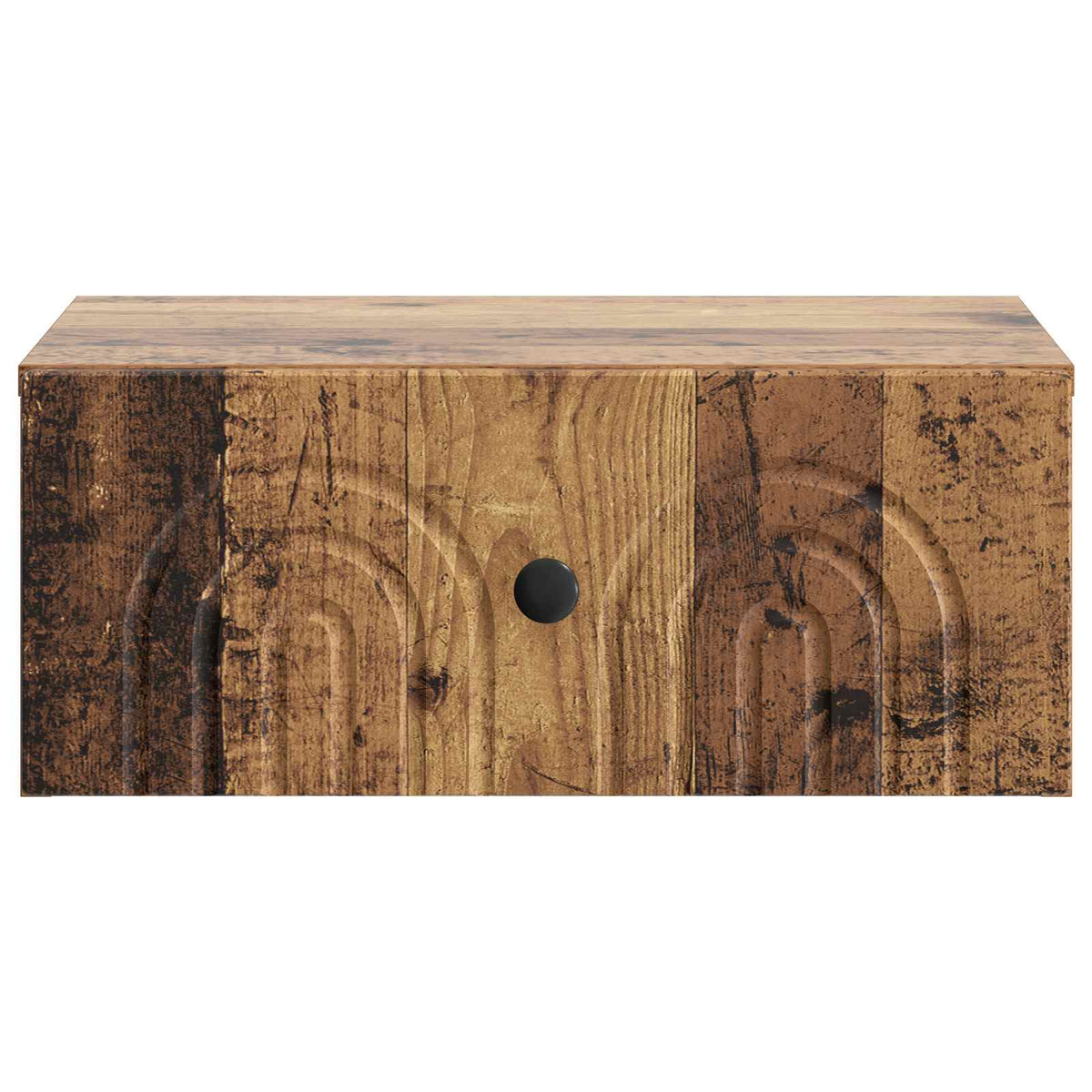 Væghængt Natbord 2 stk. Gammelt træ 49 x 34,5 x 20 cm