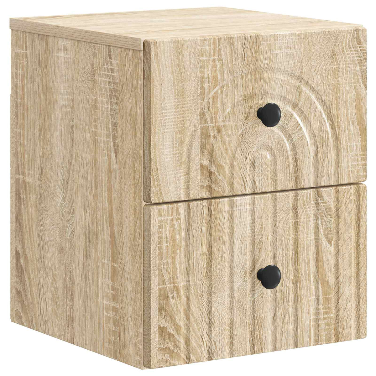 Væghængt Natbord Sonoma-eg 33 x 34,5 x 40 cm Konstrueret træ