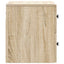 Væghængt Natbord 2 stk. Sonoma-eg 33 x 34,5 x 40 cm