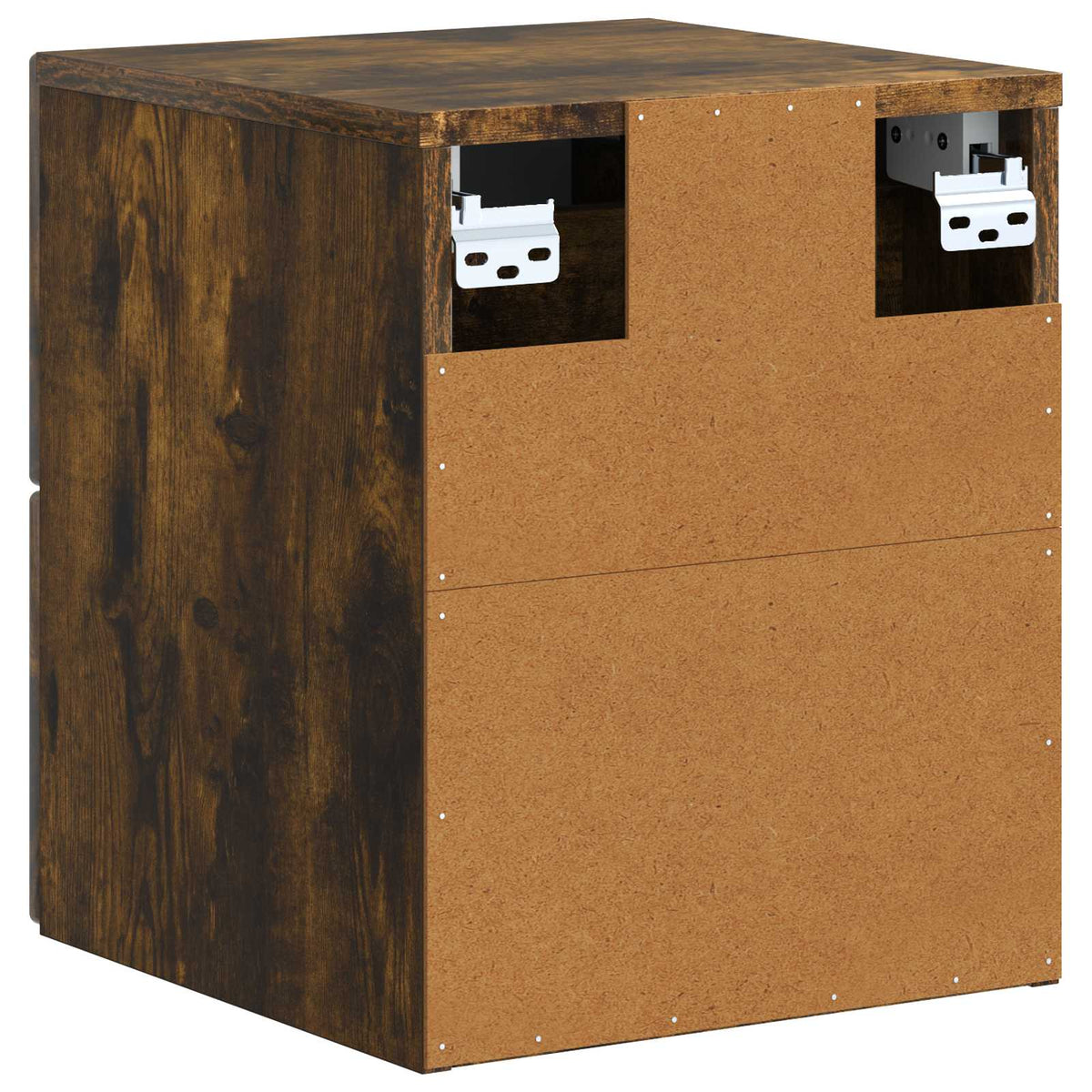 Væghængt Natbord Røget eg 33 x 34,5 x 40 cm Konstrueret træ