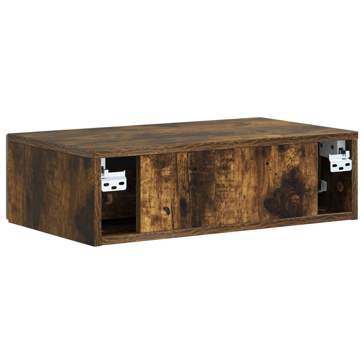 Væghængt Sideskab 59 x 34,5 x 17 cm Konstrueret træ Røget eg