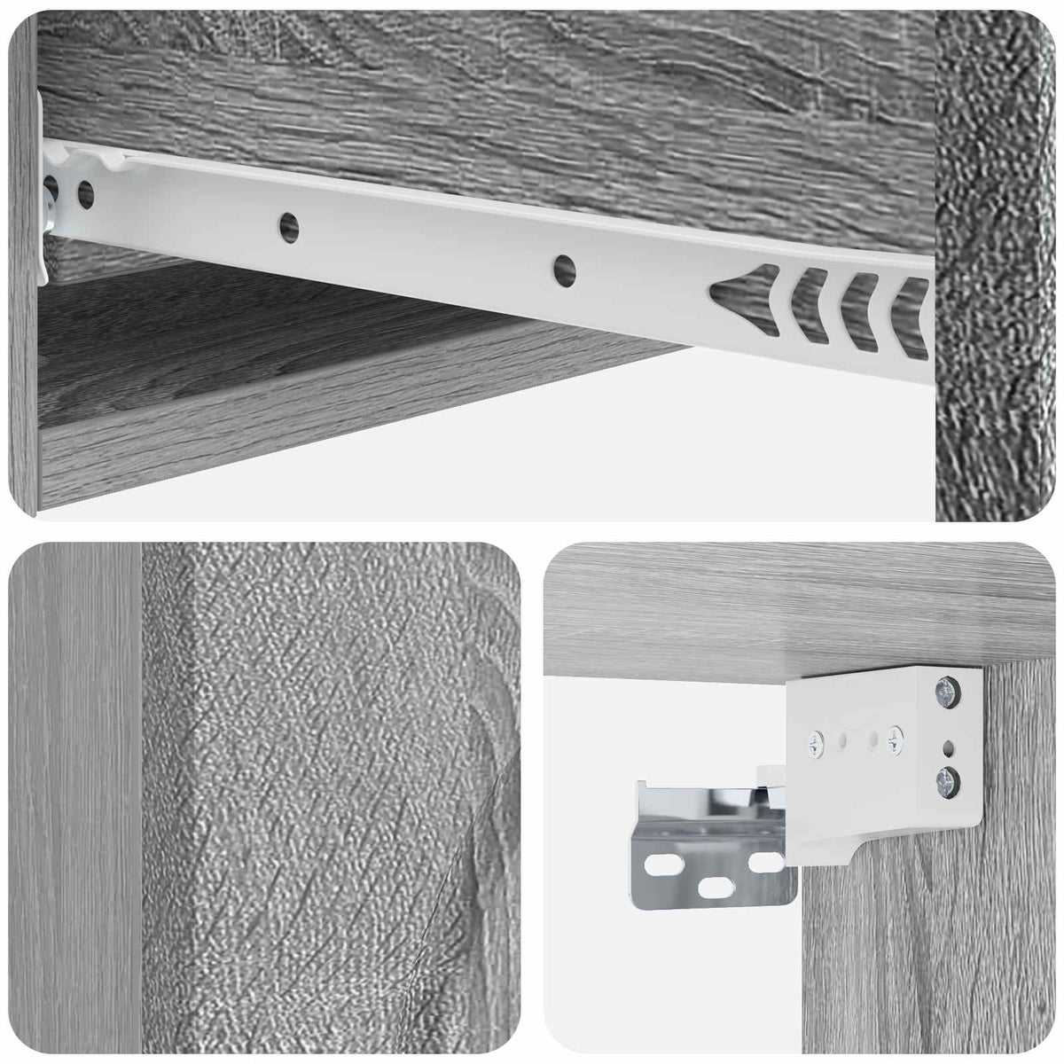 Væghængt Sideskab 87,5 x 34,5 x 17 cm Konstrueret træ