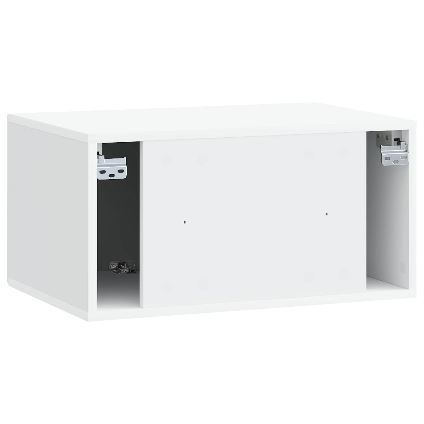 Væghængt TV-skab Hvid 59,5 x 41 x 30 cm Konstrueret træ