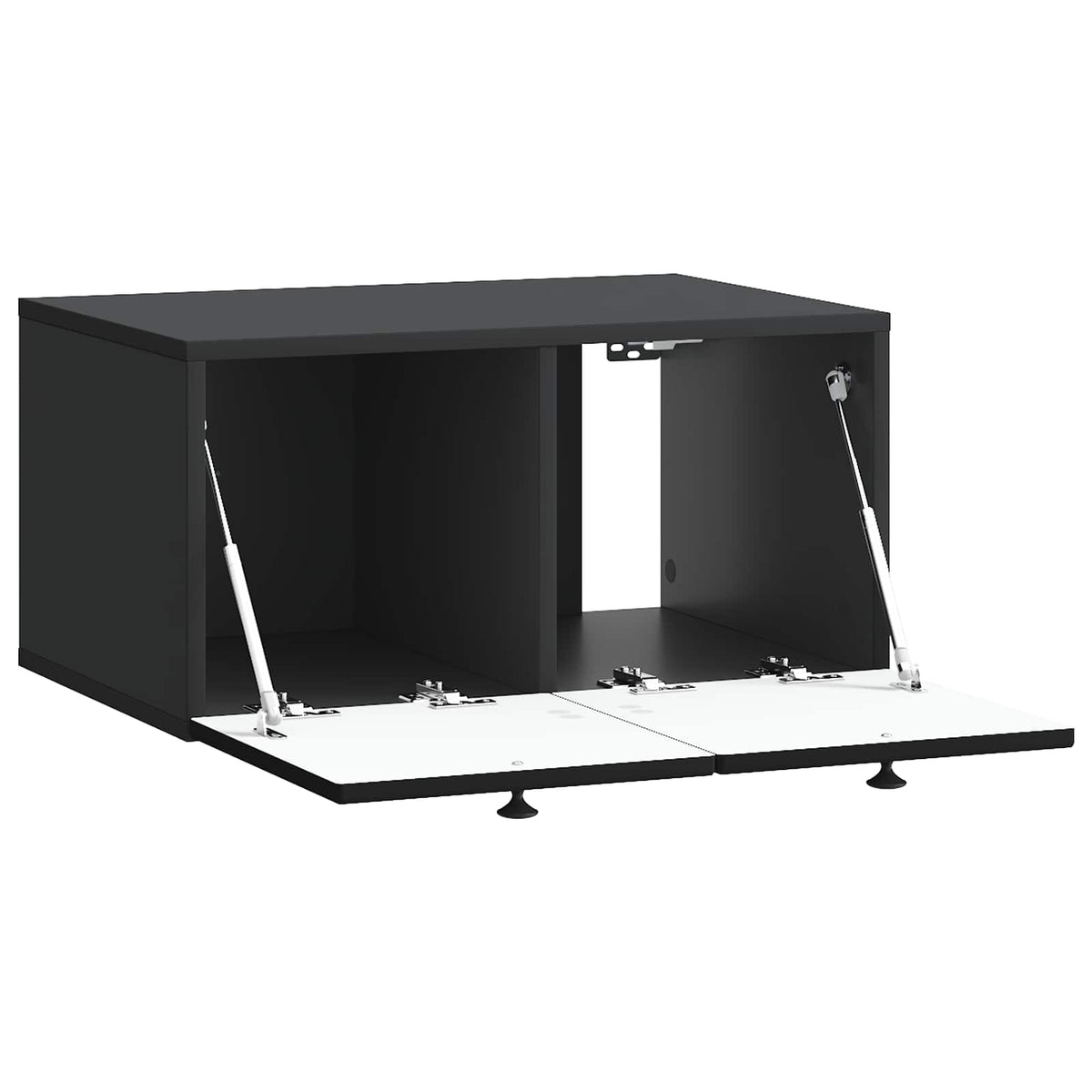 Væghængt TV-skab Sort 59,5 x 41 x 30 cm Konstrueret træ
