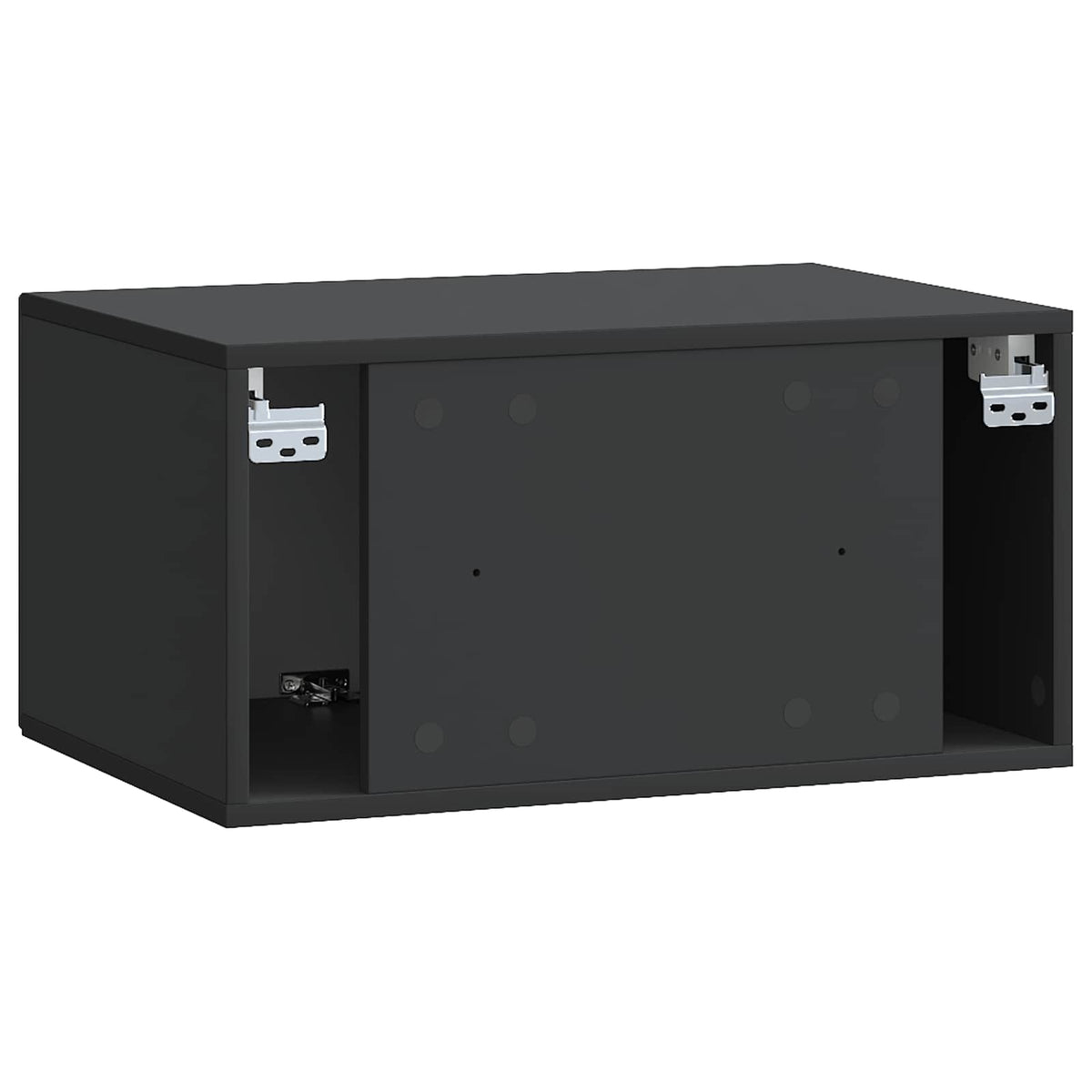 Væghængt TV-skab Sort 59,5 x 41 x 30 cm Konstrueret træ