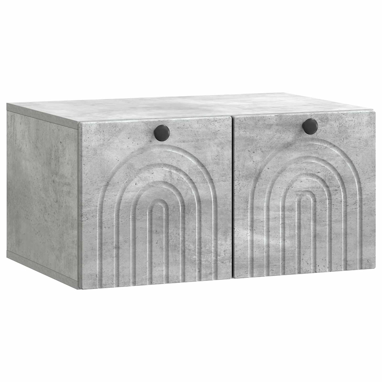 Væghængt TV-skab Betongrå 59,5 x 41 x 30 cm Konstrueret træ